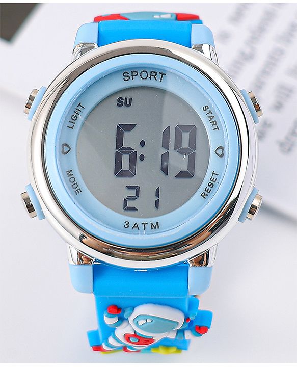 Babyhug Free Size Digital Watch - Light Blue