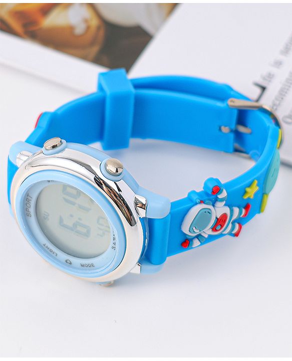 Babyhug Free Size Digital Watch - Light Blue