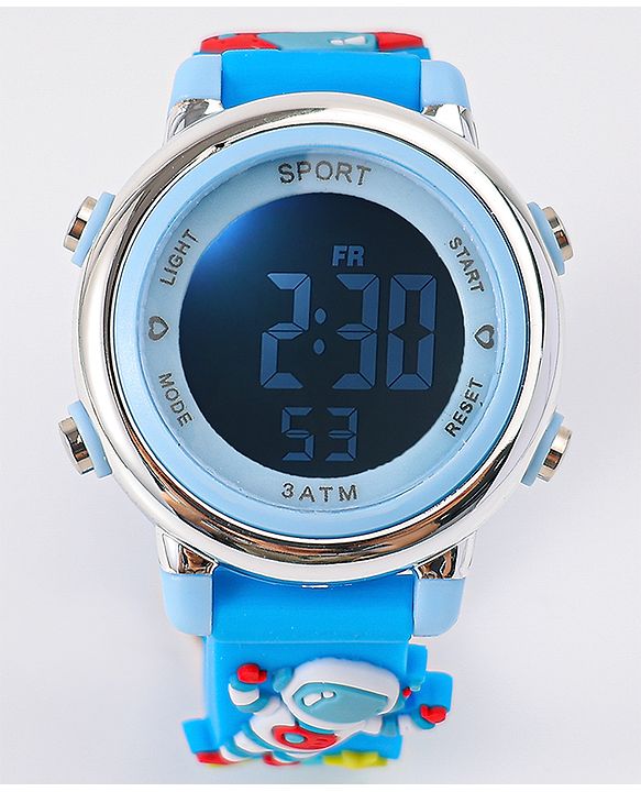 Babyhug Free Size Digital Watch - Light Blue