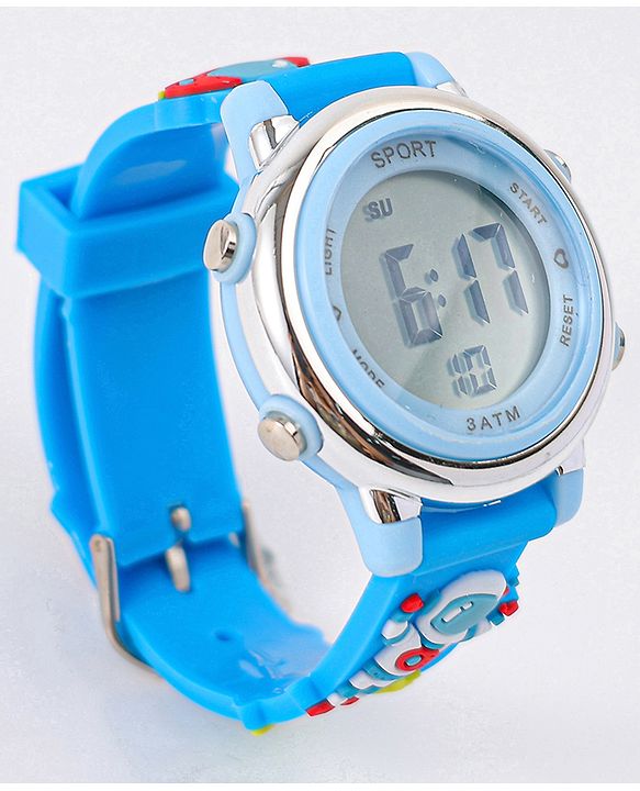 Babyhug Free Size Digital Watch - Light Blue