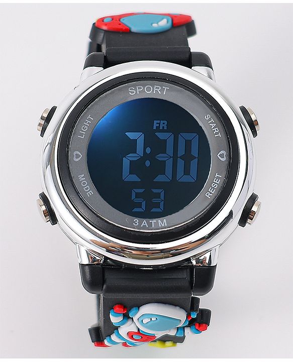 Babyhug Free Size Digital Watch -Black