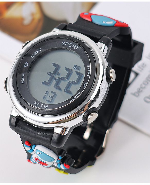 Babyhug Free Size Digital Watch -Black