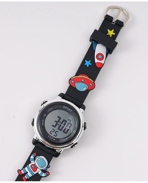 Babyhug Free Size Digital Watch -Black