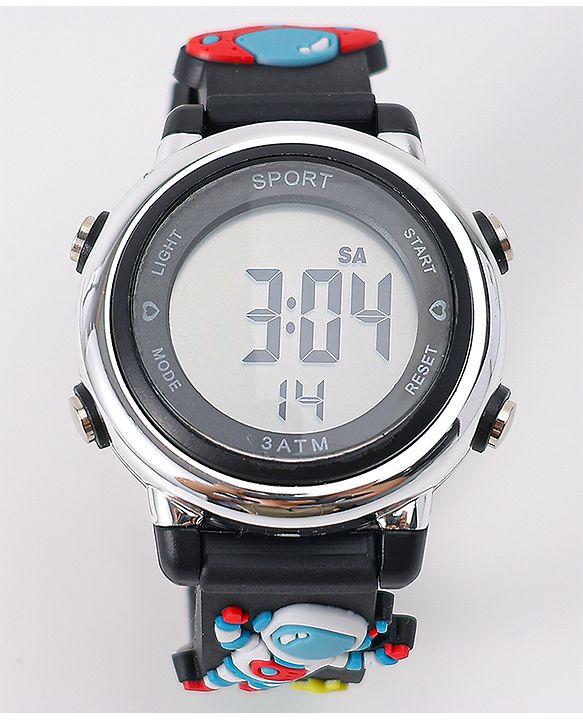 Babyhug Free Size Digital Watch -Black