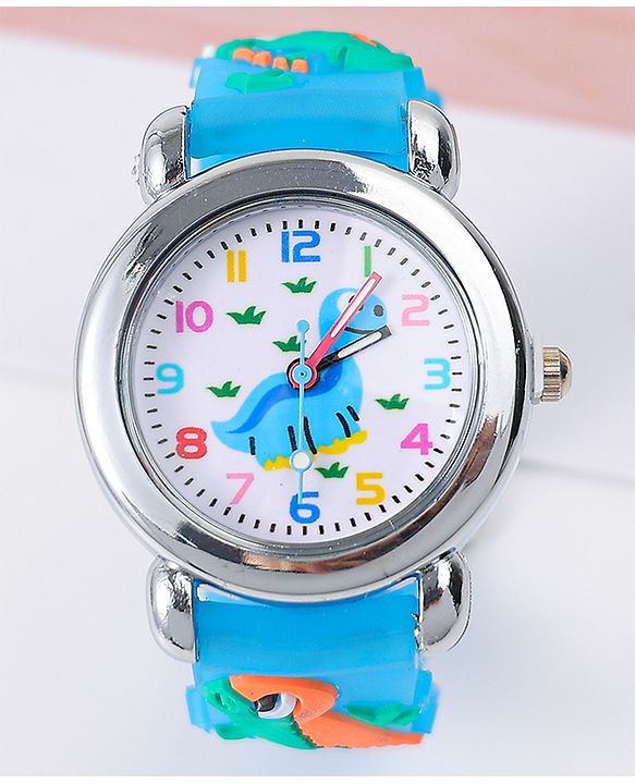 Babyhug Analog Watch with Dino Design - Red