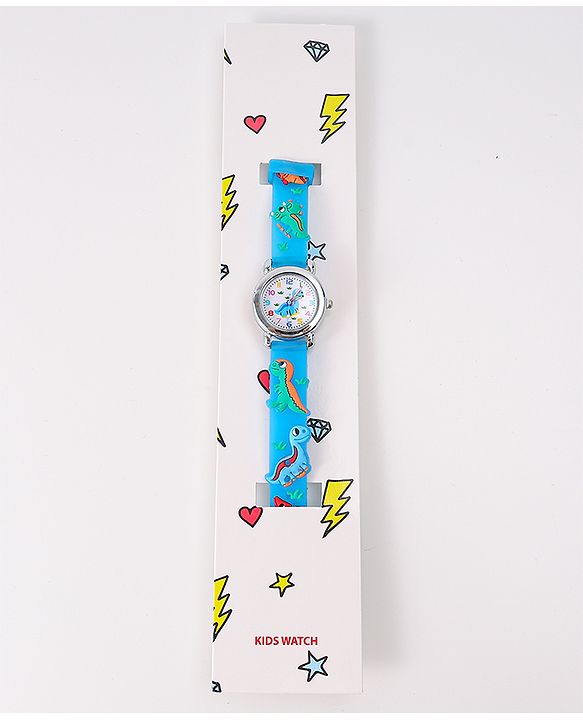 Babyhug Analog Watch with Dino Design - Red