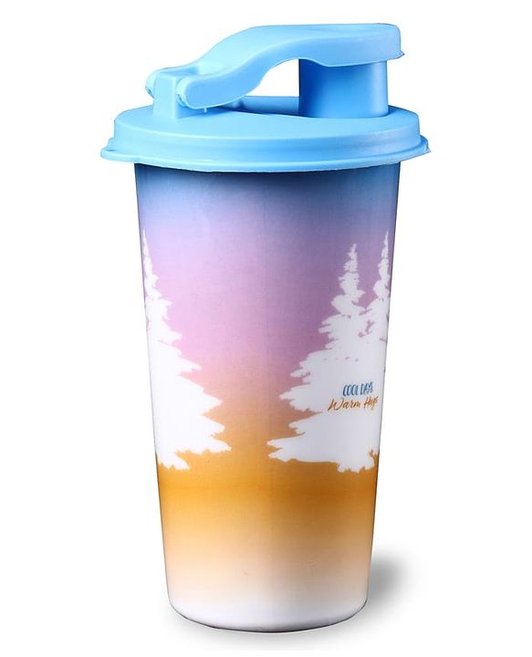 Babyhug Disney Frozen Stainless Steel Flip Flop Sipper 300ml - Light Blue| Spill Proof| Indoor and Outdoor| School Sipper| Hot & Cold Beverages