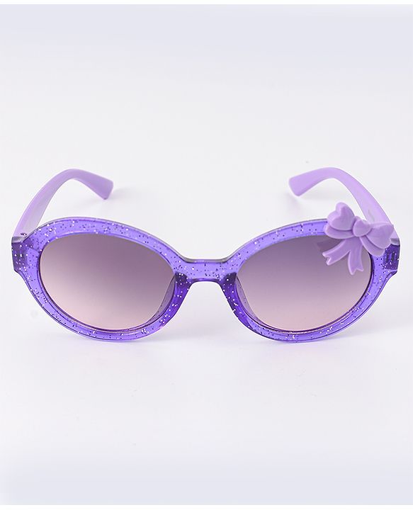 Babyhug Sunglasses With Bow Applique - Purple