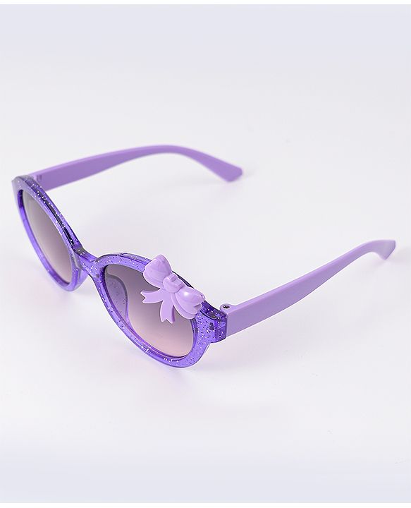 Babyhug Sunglasses With Bow Applique - Purple