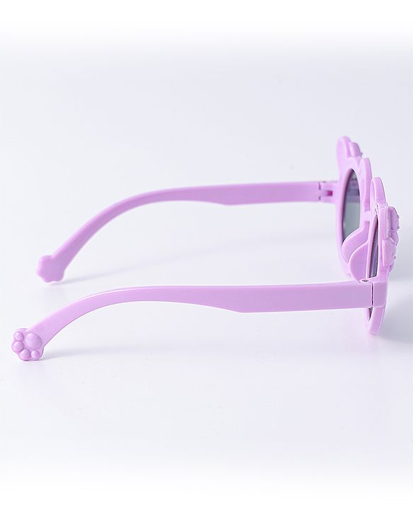 Babyhug Solid Coloured Sunglasses With Bow Design - Purple