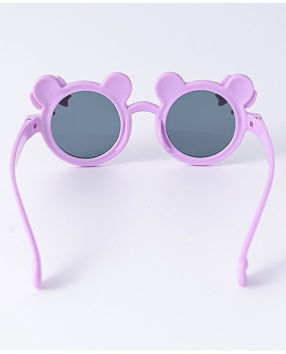 Babyhug Solid Coloured Sunglasses With Bow Design - Purple