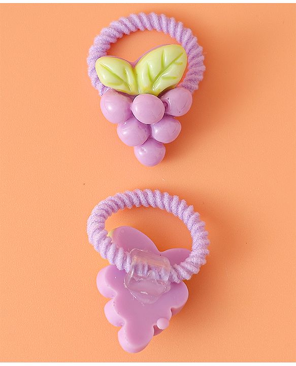 Babyhug Free Size Rubber Bands With Applique Pack Of 20 - Multi Colour