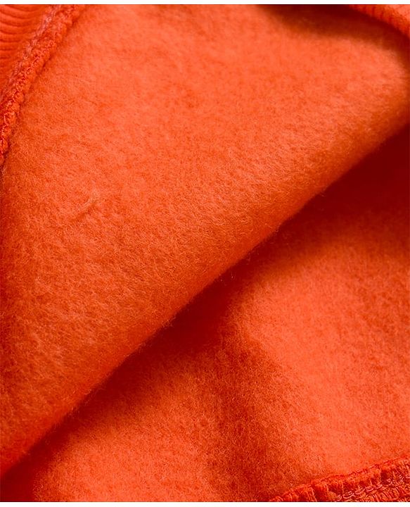 Pine Kids Knit Full Sleeves Sweatshirt With Skateboarding Print - Rust Orange