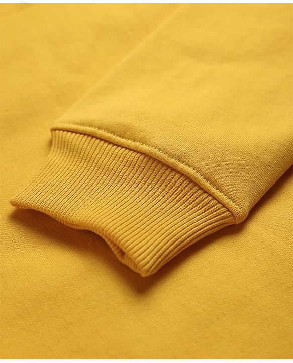 Pine Kids Cotton Knit Full Sleeves Sweatshirt With Text Print - Yellow