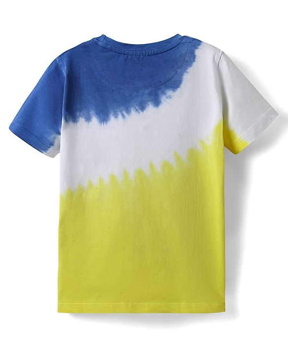 Pine Kids Cotton Knit Half Sleeves T-Shirt with Text Print - Multicolor