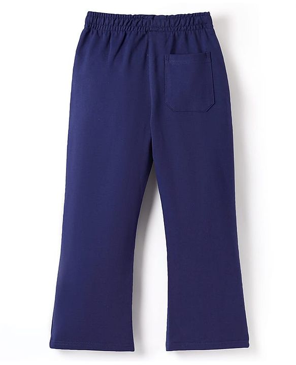 Pine Kids Knit Full Length Lounge Pant With Let's Go Print - Navy Blue