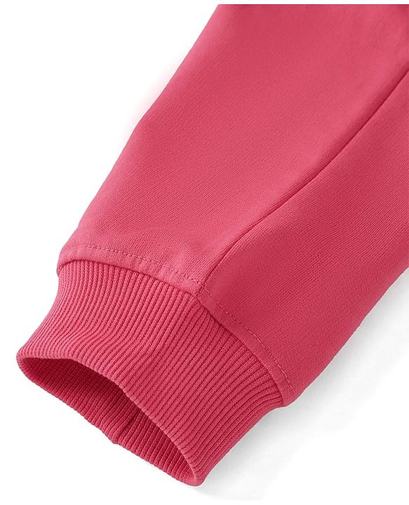 Pine Kids Knit Full Length Lounge Pant With Butterfly Print - Dark Pink