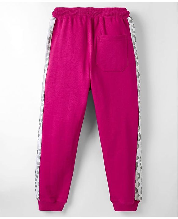 Pine Kids Knit Full Length Lounge Pant With Tape Design - Red