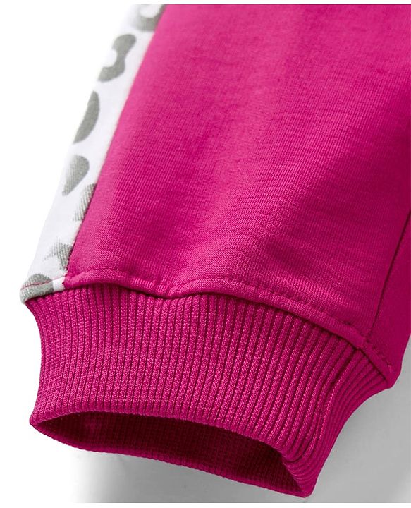 Pine Kids Knit Full Length Lounge Pant With Tape Design - Red