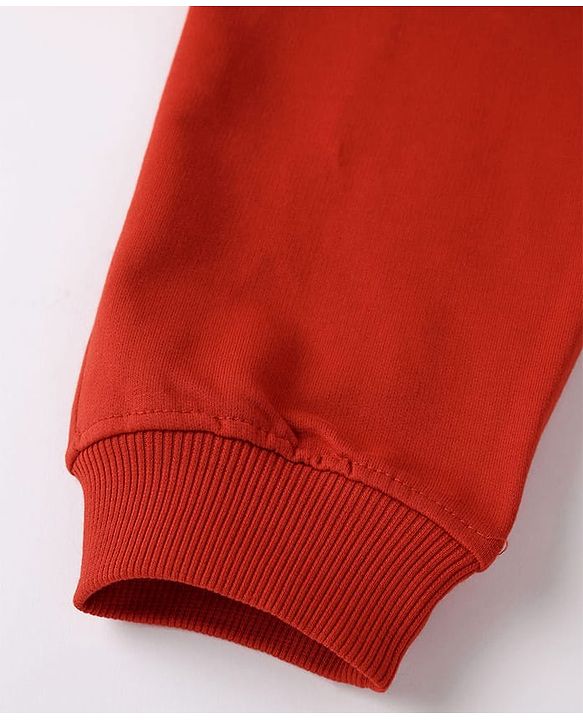 Pine Kids Knit Full Length Lounge Pant With Explore Print & Cargo Pockets - Red