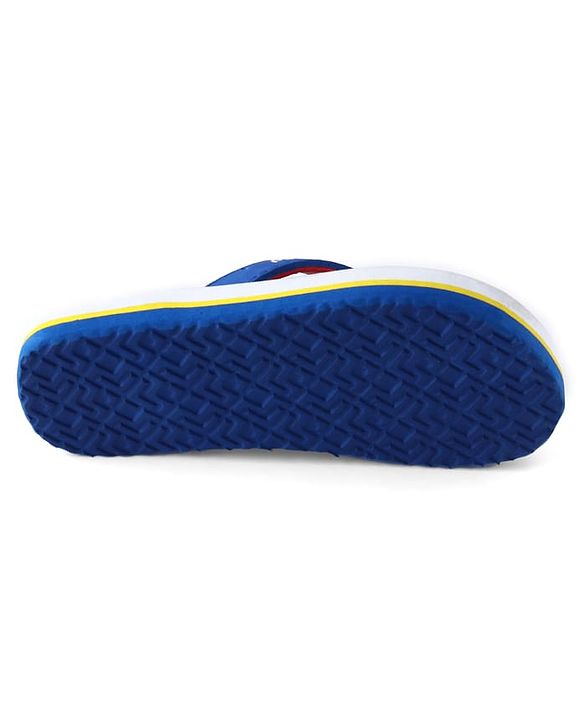Pine Kids Marvel Slip On Flip Flops With Spiderman Print - Yellow & Blue