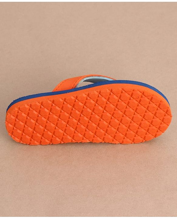 Cute Walk by Babyhug Casual Slip On Flip Flops with Animal Print - Blue & Orange