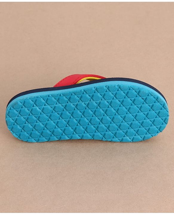 Cute Walk by Babyhug Casual Slip On Flip Flops with Animal Print - Navy Blue