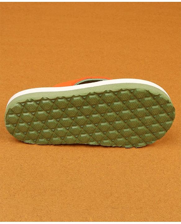 Cute Walk by Babyhug Flip Flops With Animal Print - Mustard