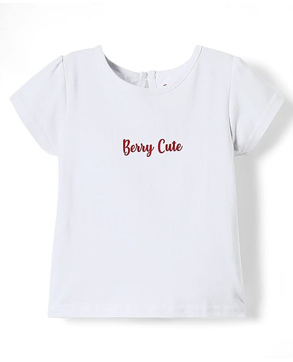 Babyhug Cotton Woven Checks Frock & Half Sleeves Inner Tee With Strawberry Embroidery - Green & White