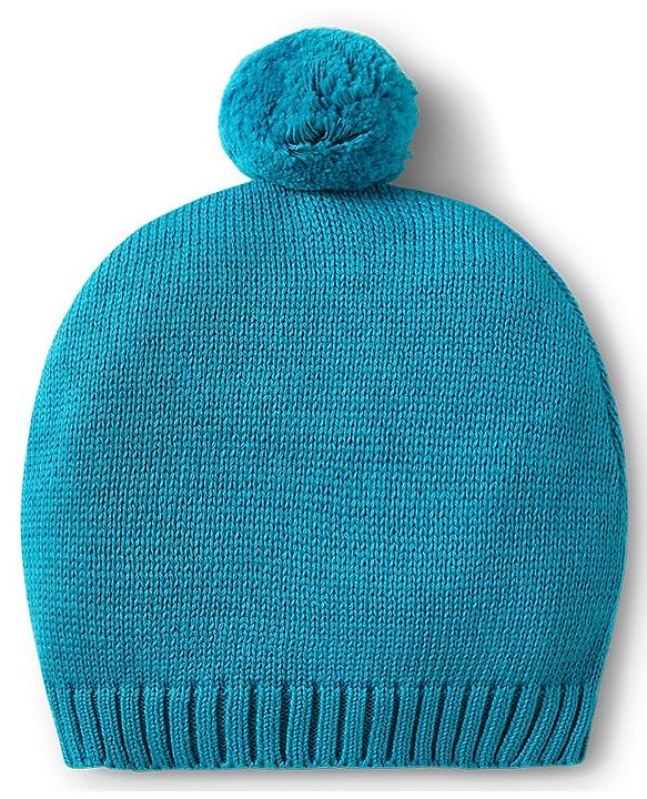 Babyhug Organic Cotton Knit Full Raglan Sleeves Sweater Set with Cap & Cat Patch Detailing - Teal Blue