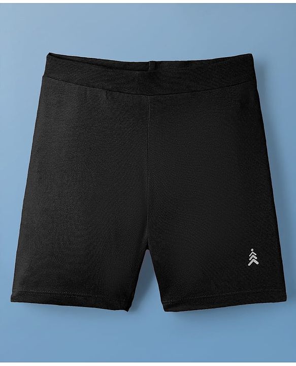 Pine Kids Cotton Knit Solid Colour Cycling Shorts - (Colour May Vary)