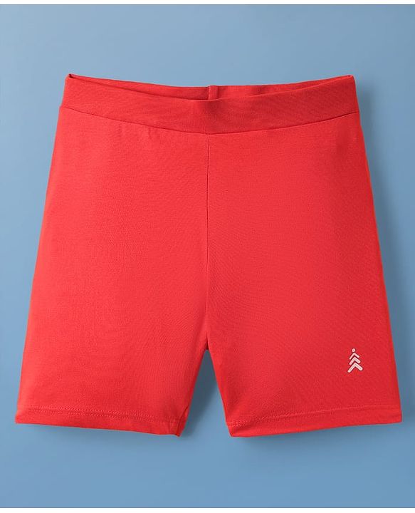 Pine Kids Cotton Knit Solid Colour Cycling Shorts - (Colour May Vary)