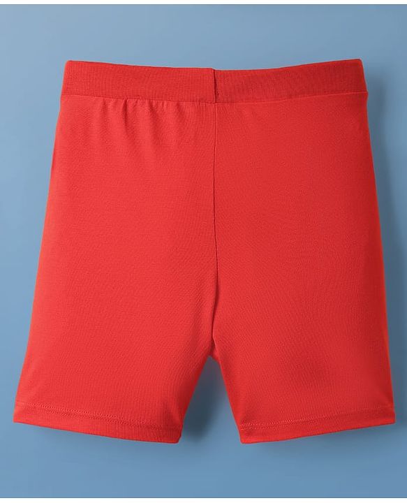 Pine Kids Cotton Knit Solid Colour Cycling Shorts - (Colour May Vary)