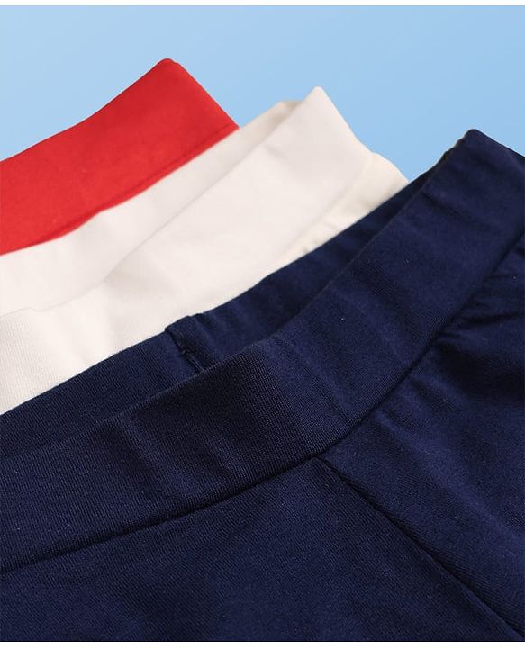 Pine Kids Cotton Knit Solid Colour Cycling Shorts - (Colour May Vary)