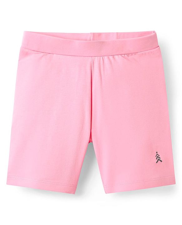 Pine Kids Cotton Lycra Knit Above Knee Length Solid Coloured Cycling Shorts Pack Of 3 ( Colour May Vary )