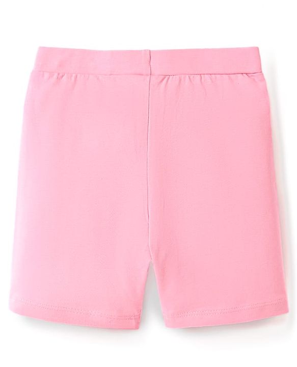 Pine Kids Cotton Lycra Knit Above Knee Length Solid Coloured Cycling Shorts Pack Of 3 ( Colour May Vary )