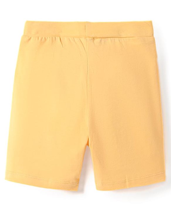 Pine Kids Cotton Lycra Knit Above Knee Length Solid Coloured Cycling Shorts Pack Of 3 ( Colour May Vary )