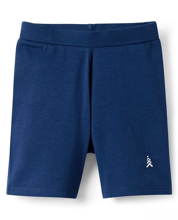 Pine Kids Cotton Lycra Knit Above Knee Length Solid Coloured Cycling Shorts Pack Of 3 ( Colour May Vary )