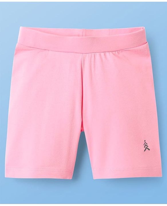 Pine Kids Cotton Lycra Knit Above Knee Length Solid Coloured Cycling Shorts Pack Of 3 ( Colour May Vary )