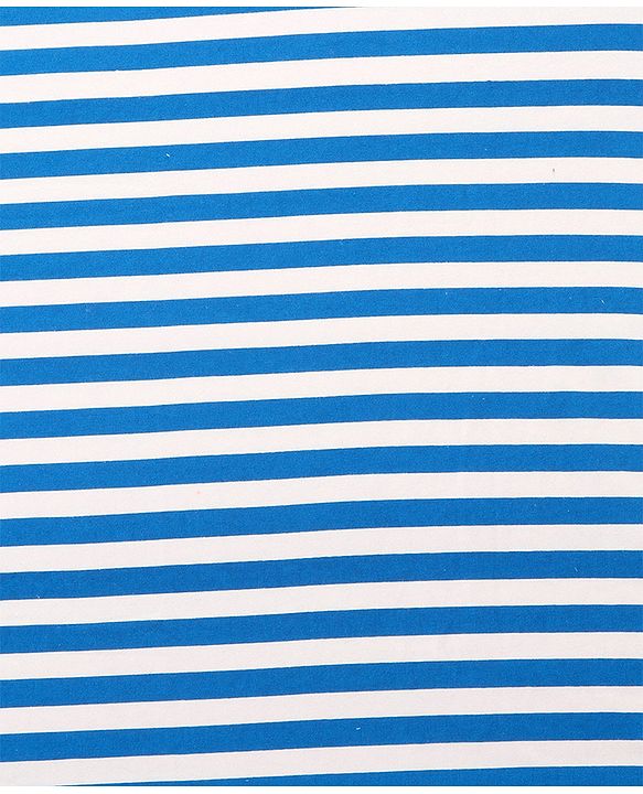 Babyhug Terry Knit Hooded Towel With Shark Patch L 76.2 x B 76.2 cm - Blue