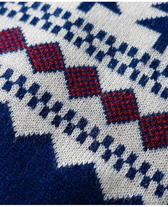 Babyhug Knit Full Sleeves Front Open Hooded Sweater & Pant Set with Pine Tree Design - Navy Blue