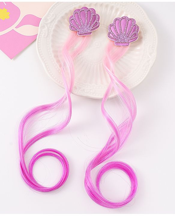 Babyhug Free Size Hair Accessories Combo Set With Sea Lif Applique - Pink