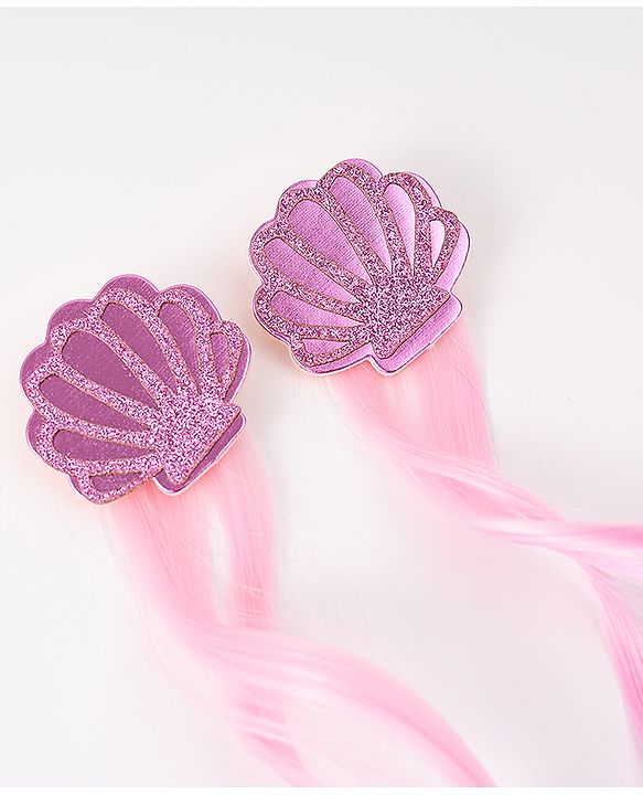 Babyhug Free Size Hair Accessories Combo Set With Sea Lif Applique - Pink