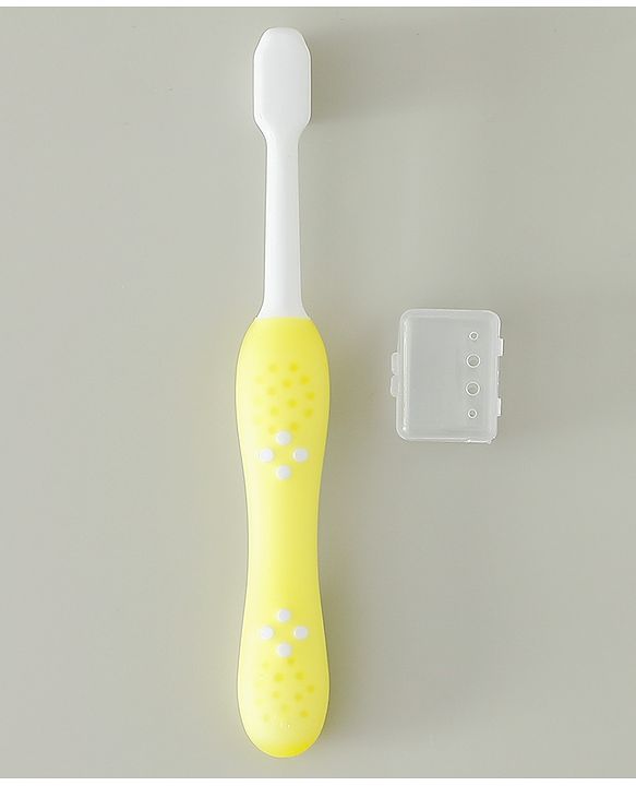 Babyhug Ultra Soft Bristles Kids Toothbrush Cute Crocodile & Rabbit Print Pack of 2 Green & Pink| Anti-slip Handle| Gentle on Gums| Ideal Head Size| Encourages Self Brushing