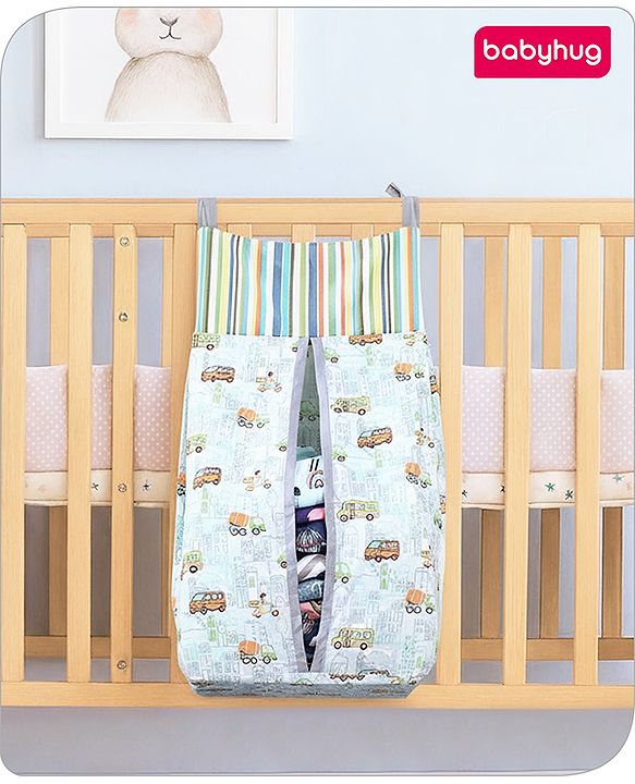 Babyhug Diaper Stacker Transport Print - Multicolor| Easy to Install| Smart Storage| Machine Washable| Easy Access
