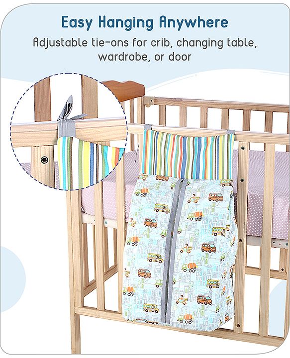 Babyhug Diaper Stacker Transport Print - Multicolor| Easy to Install| Smart Storage| Machine Washable| Easy Access