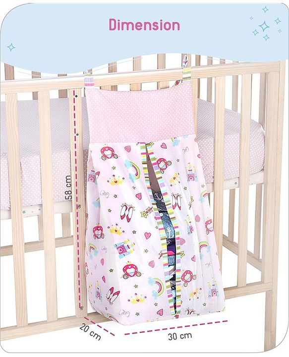 Babyhug Diaper Stacker Transport Print - Multicolor| Easy to Install| Smart Storage| Machine Washable| Easy Access