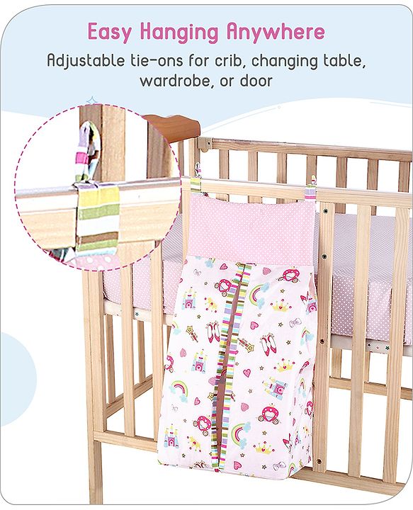 Babyhug Diaper Stacker Transport Print - Multicolor| Easy to Install| Smart Storage| Machine Washable| Easy Access