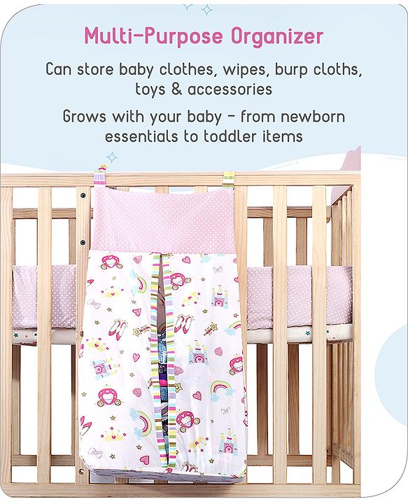 Babyhug Diaper Stacker Transport Print - Multicolor| Easy to Install| Smart Storage| Machine Washable| Easy Access