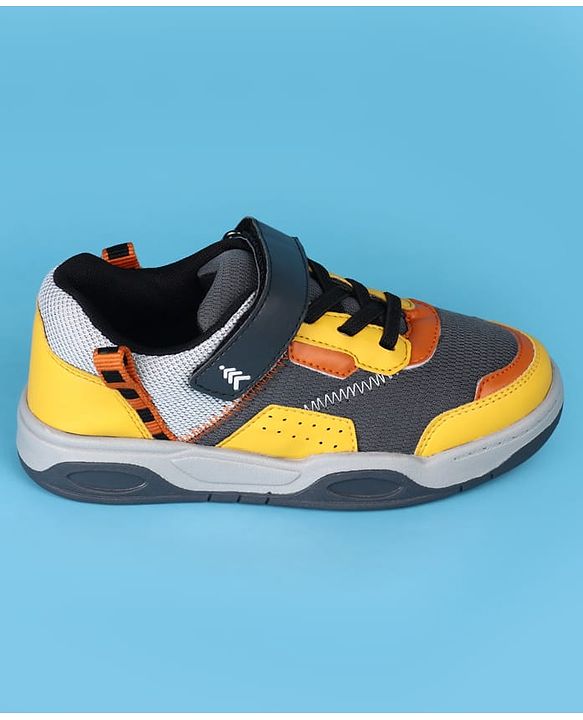 Pine Kids Casual Shoes with Velcro Closure - Yellow